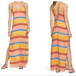 VIX Paula Hermanny Guadalupe Milos Long Maxi Colorful Striped Dress